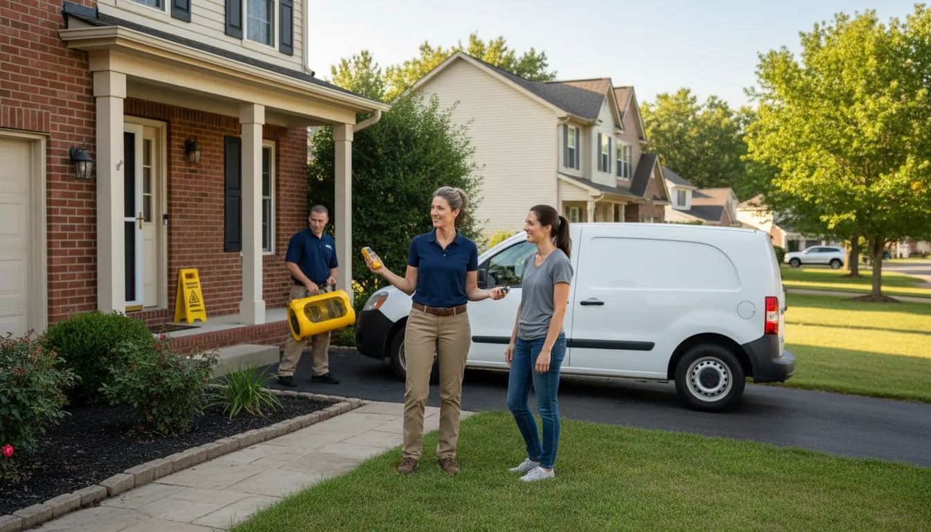 Water restoration image for Dehumidification And Cleanup Services in Bryantown, MD